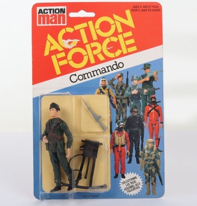 Vintage Action Force Commando Series 1 carded moc Action figure 1982 Palitoy.