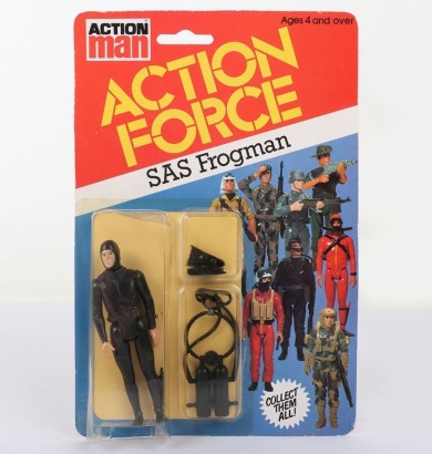 Vintage Action Force SAS Frogman Series 1 carded moc Action figure 1982 Palitoy.