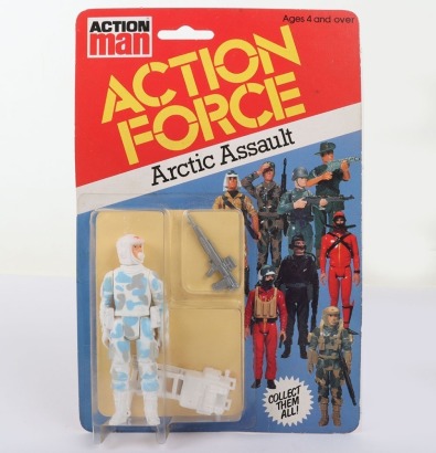 Vintage Action Force Arctic Assault Series 1 carded moc Action figure 1982 Palitoy.
