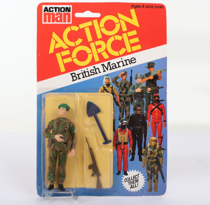 Vintage Action Force British Marine Series 1 carded moc Action figure 1982 Palitoy.
