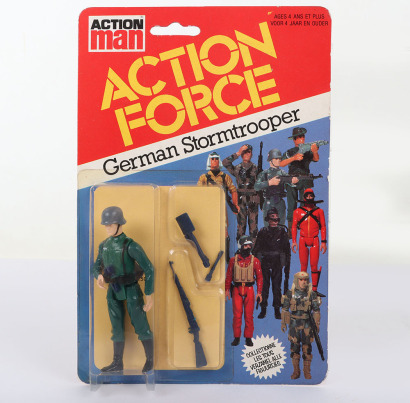 Vintage Action Force German Stormtrooper Series 1 carded moc Action figure 1982 Palitoy.