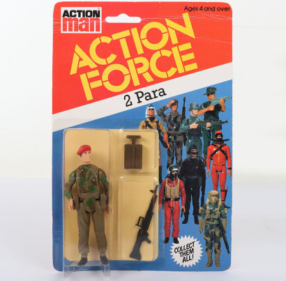 Scarce Vintage Action Force 2 Para Series 1 carded moc Action figure 1982 Palitoy.