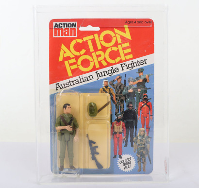 Scarce Vintage Action Force Australian Jungle Fighter Series 1 carded moc Action figure 1982 Palitoy.