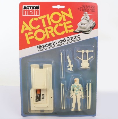 Vintage Action Force Mountain and Arctic Series 1 carded moc Action figure 1982 Palitoy.
