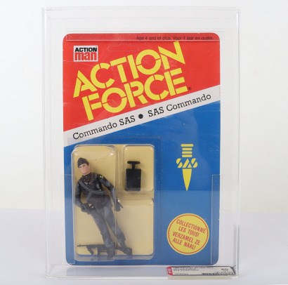 Vintage Action Force Commando SAS AFA Graded Series 2 carded moc Action figure 1983 Palitoy.