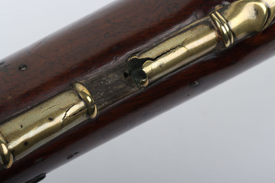 Brass barrel flintlock blunderbuss signed SUTHERLAND, LONDON, c.1820, - 9