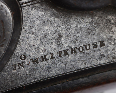 Brass barrel flintlock blunderbuss signed JNO WHITEHOUSE, LONDON, c.1820 - 6
