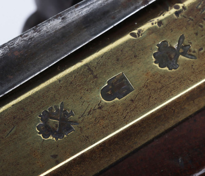 Brass barrel flintlock blunderbuss signed JNO WHITEHOUSE, LONDON, c.1820 - 7