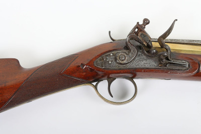 Brass barrel flintlock blunderbuss signed EGG, LONDON, c.1820 - 4