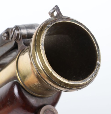 Brass barrel flintlock blunderbuss signed EGG, LONDON, c.1820 - 8