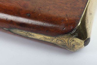 Brass barrel flintlock blunderbuss signed EGG, LONDON, c.1820 - 9