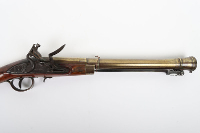 Brass barrel flintlock blunderbuss signed WILSON c.1775 - 3