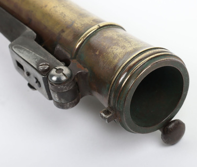 Brass barrel flintlock blunderbuss signed WILSON c.1775 - 6