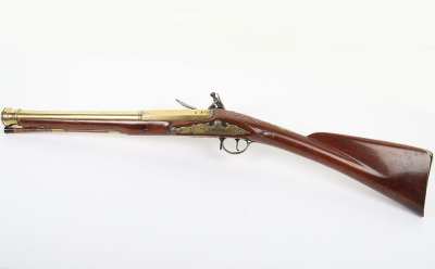 Brass barrel flintlock blunderbuss signed WATERS c.1775 - 2