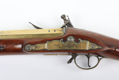 Brass barrel flintlock blunderbuss signed WATERS c.1775 - 6
