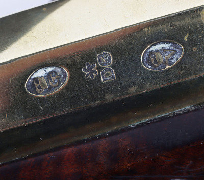 Brass barrel flintlock blunderbuss signed A. Fisher, c.1800 - 9