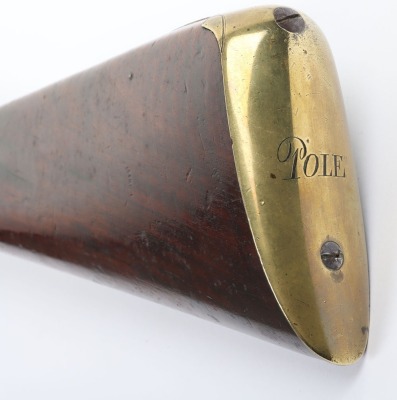 Brass barrel flintlock blunderbuss signed A. Fisher, c.1800 - 10