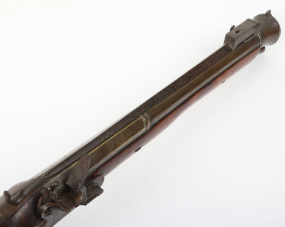 Brass barrel flintlock blunderbuss stamped KETLAND, LONDON - 5