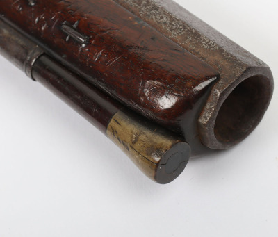 16 bore flintlock holster pistol by WOOD, YORK, c.1800 - 5