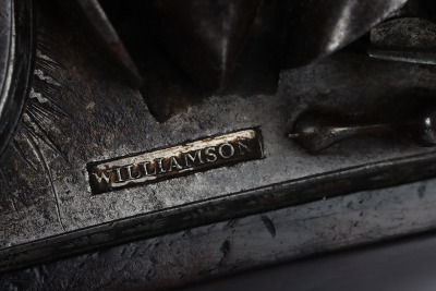 Good 20 bore double barrel flintlock holster pistol by WILLIAMSON c.1820 - 9
