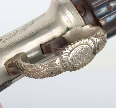 6 shot 144 bore self cocking percussion pepperbox revolver - 5