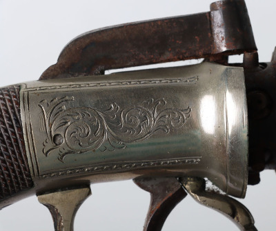 6 shot 144 bore self cocking percussion pepperbox revolver - 7