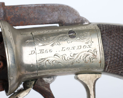 6 shot 144 bore self cocking percussion pepperbox revolver - 8