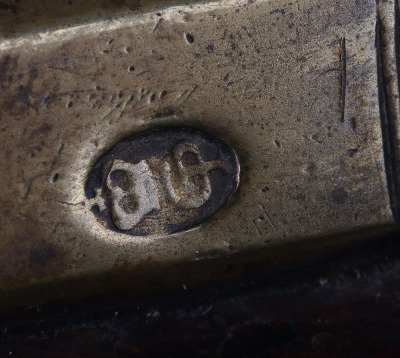 Unusual brass barrel flintlock blunderbuss pistol by Searles, London c.1775 - 7