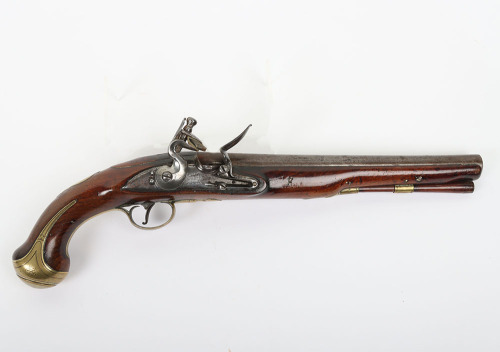 22 bore flintlock holster pistol by WATERS & GILL c.1770