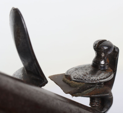 22 bore flintlock holster pistol by WATERS & GILL c.1770 - 9