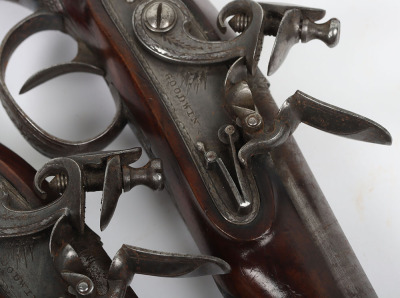 Pair of 42 bore flintlock overcoat pistols by GOODWIN c.1820 - 8