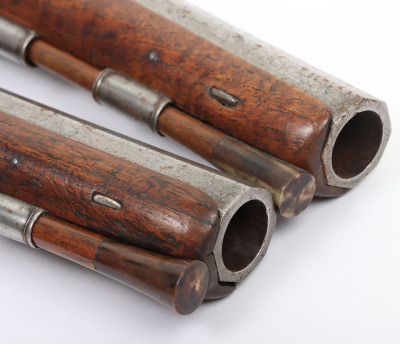 Pair of 16 bore flintlock holster pistols by Richards c.1790 - 11