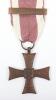 Polish Cross of Valour Medal with Second Award Bar