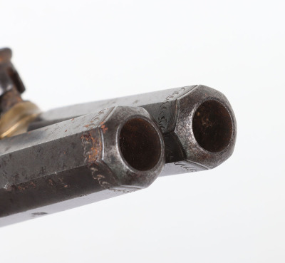 Pair of boxlock percussion pocket pistols retailed by COLGAN of WATERFORD - 4