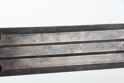 2 shot 30 bore percussion travelling pistol signed T K BAKER, FLEET STREET, LONDON - 7