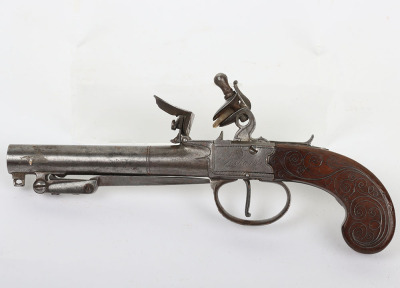 Boxlock flintlock travelling pistol by I & W Richards LONDON c.1790, - 2
