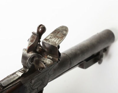 Boxlock flintlock travelling pistol by I & W Richards LONDON c.1790, - 5