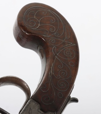 Boxlock flintlock travelling pistol by I & W Richards LONDON c.1790, - 6