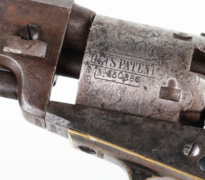 5 shot .31&rdquo; Colt percussion pocket revolver No.150386 (matching) - 7