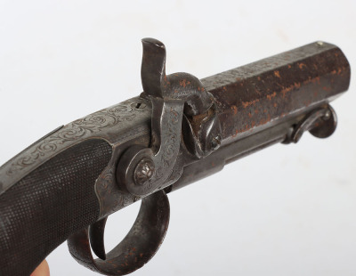 18 bore boxlock sidehammer percussion belt pistol by W DOOLEY, LIVERPOOL - 6