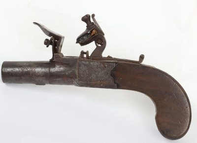 Flintlock boxlock pocket pistol engraved CONWAY - 2