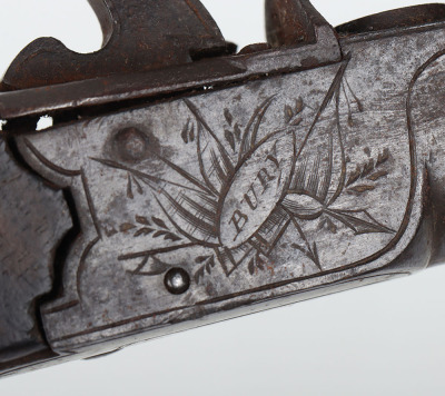 Boxlock flintlock pocket pistol retailed by PARKER, BURY - 5