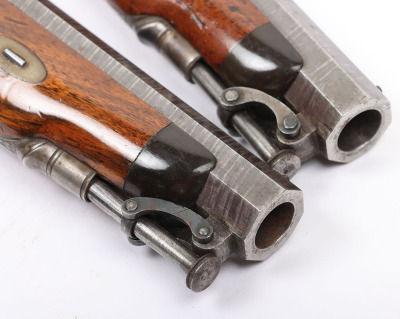 Good pair of 28 bore percussion belt pistols by Edward London, c.1845-50 - 3