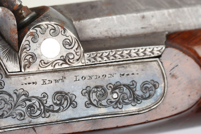Good pair of 28 bore percussion belt pistols by Edward London, c.1845-50 - 8