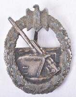 WW2 German Kriegsmarine Coastal Artillery War Badge by Schwerin Berlin