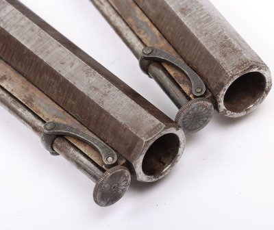 Good pair of 20 bore boxlock side hammer percussion belt pistols by Wilkinson, London, c.1850 - 5