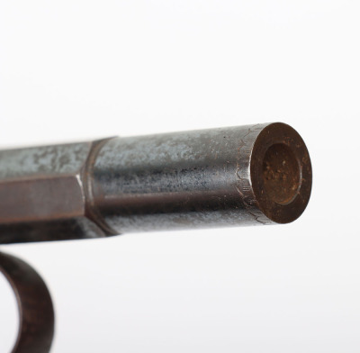 Rare American 9mm single shot self cocking percussion pocket pistol - 3