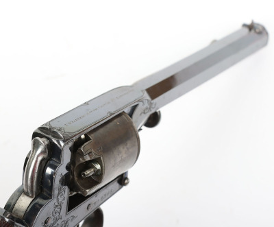 Good 5 shot 54 bore Tranter&rsquo;s patent self cocking percussion revolver No. 2,308 - 6