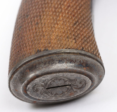 Good 5 shot 54 bore Tranter&rsquo;s patent self cocking percussion revolver No. 2,308 - 7
