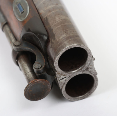 Good 24 bore double barrel percussion holster pistol by Westley Richards No.688 - 7